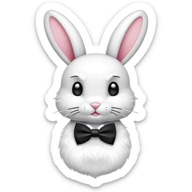 playboy bunny wearing bow tie logo (side view) sticker