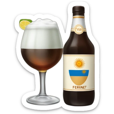 Argentina with fernet sticker