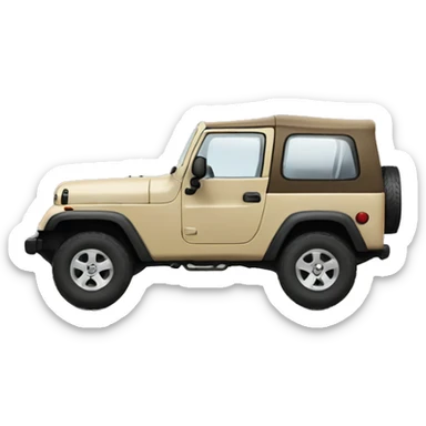 beige jeep sticker