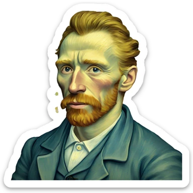 van gogh painting  sticker