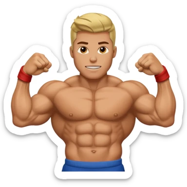 giga chad flexing sticker
