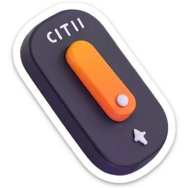 Shiny clicker button with cursor for Roblox game sticker