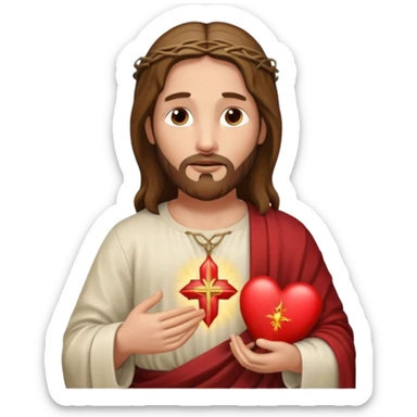 Catholic Sacred heart  sticker
