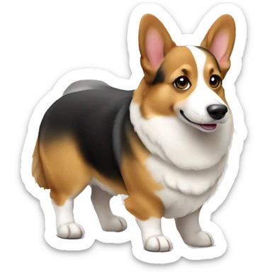 Welsh Corgi Pembroke Tricolor sticker