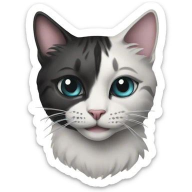 two cats number thirteen tattoo sticker