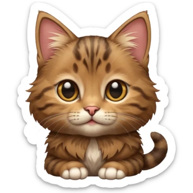 Brown Tabby Kitten sticker