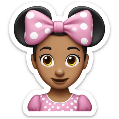 Pink Minnie Mouse sticker