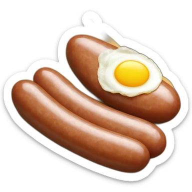 sausage with 2 egg sticker