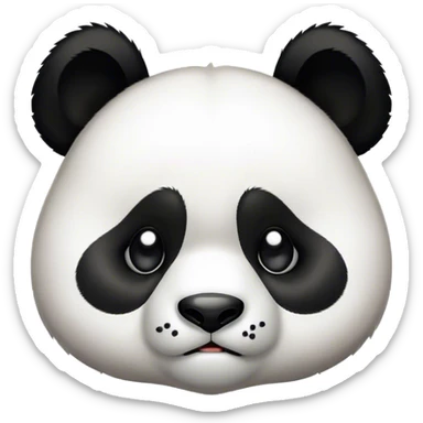 sad panda crying sticker