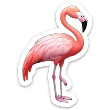 Flamant rose sticker