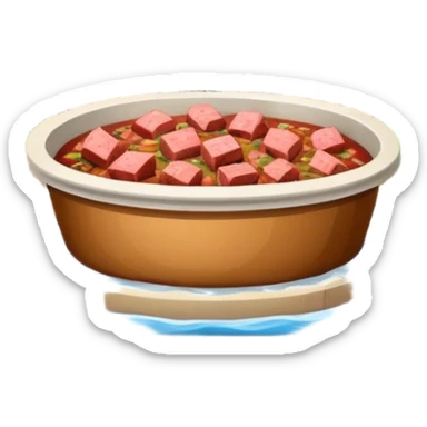  paris art gallery SPAM meat slop city arty landscape  sticker