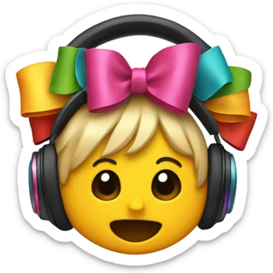 Beats headphones with bows sticker