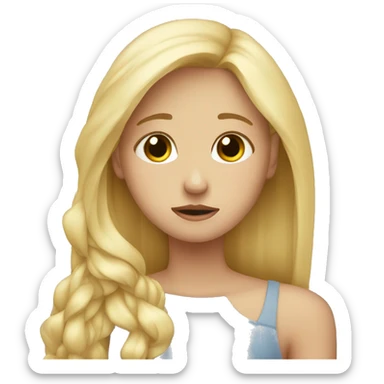 trio-girls-blonde-best-friends, sad, crying sticker