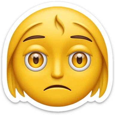 Eye twitching emoji sticker