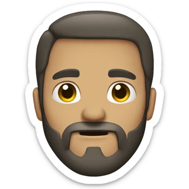 Hombre fuerte con peca sticker