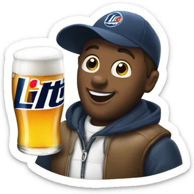 Miller lite sticker