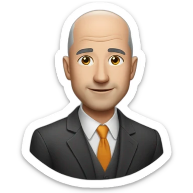 jeff bezos if he had hair sticker