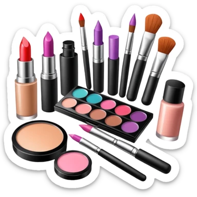 make-up supplies sticker
