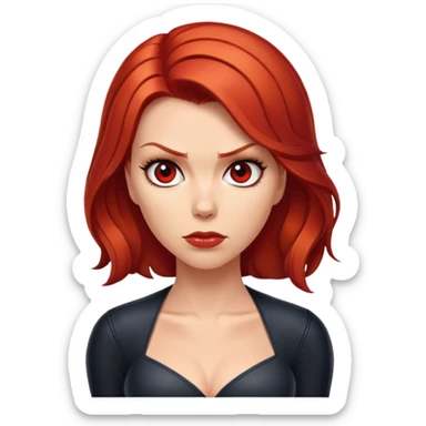 Black Widow Marvel character sticker