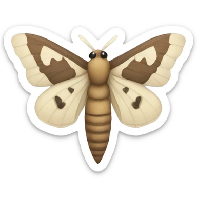 Moth sticker