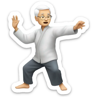 Senior tai chi sticker