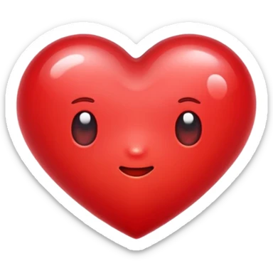 Heart mealting sticker