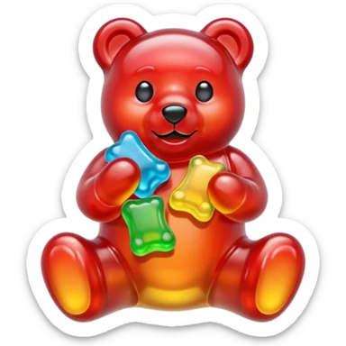 gummy animal candy sticker