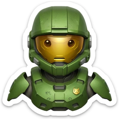 halo master chief sticker