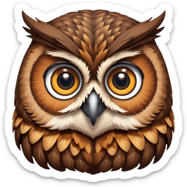 Cabeza de búho  sticker