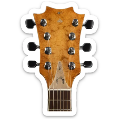 Frog burl fret sticker