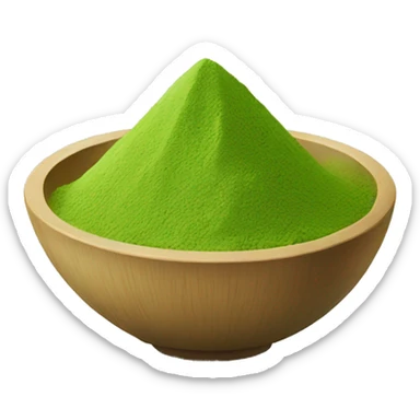 matcha powder sticker