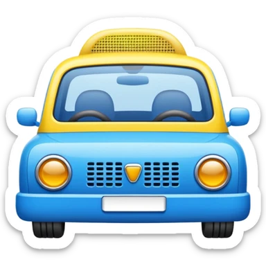 colorful car pollen filter icon sticker
