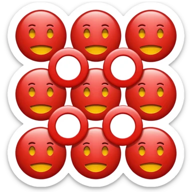 Red prohibited emoji sticker