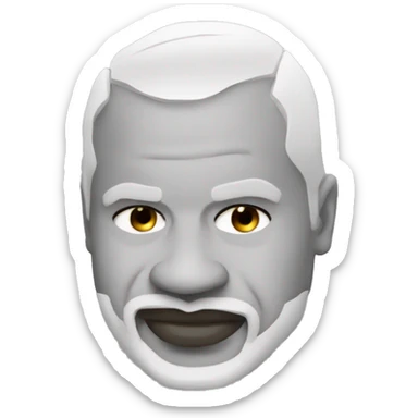 Shaq o neal avec une tete de poule sticker