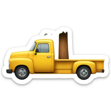 Pine tree in truck sticker