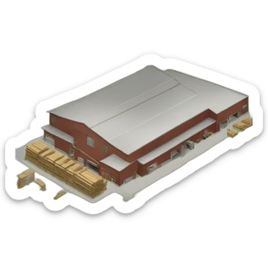 modern lumber factory sticker