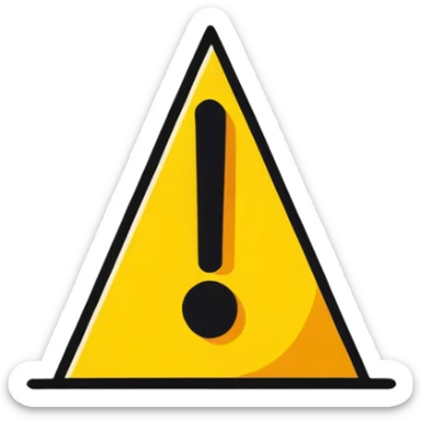 alert symbol sticker