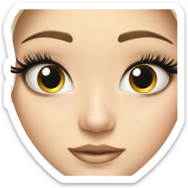 Eyelash extensions sticker