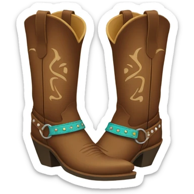 Cowgirl boots sticker