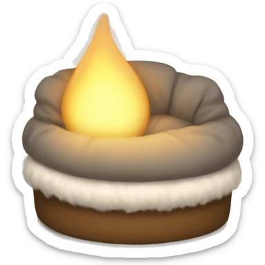 Light, something warm and cozy  sticker