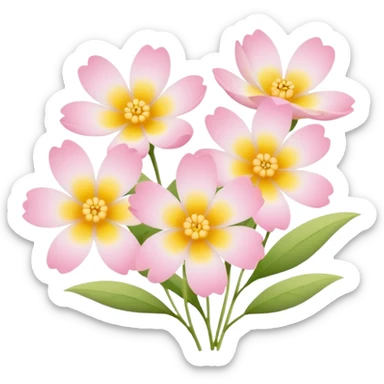 🌸 Small pastel flowers for calm sticker