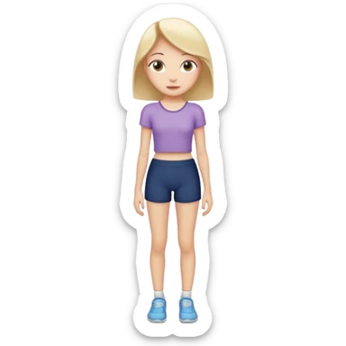 Skinny legend. Girl with Super tiny dramatic waist sticker