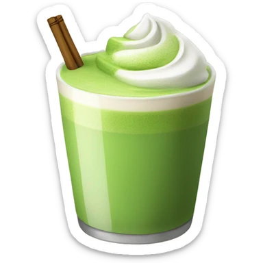 matcha latte  sticker