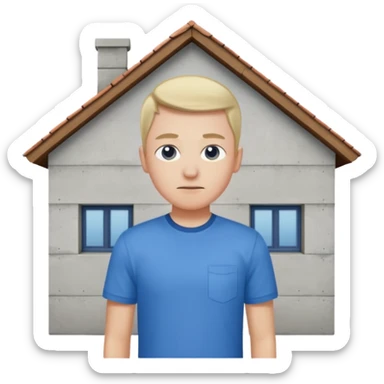 concrete personal house sticker