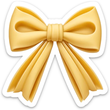 bow shaped pasta, less detailed more dow-light sticker