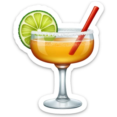 Spicy tajin rim mezcal margarita sticker