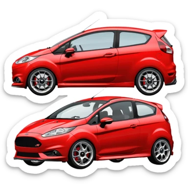 Ford fiesta mk6 st150 red sticker
