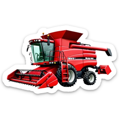 Combine Harvester - Case IH 8250 (Model Year: 2022) (Iconic colour: Red) sticker