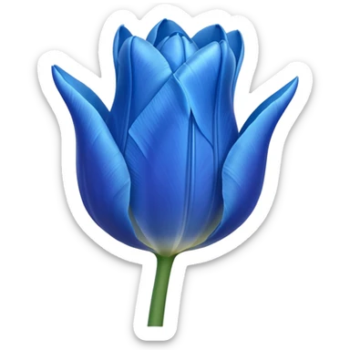 Emoji de tulipán azul sticker