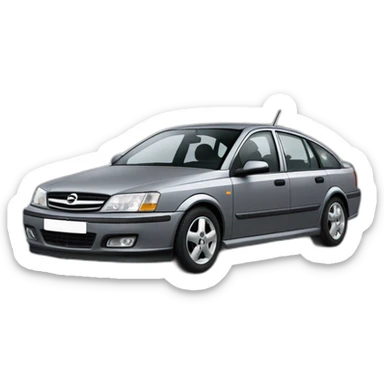 opel vectra 5 door 1999 grey sticker